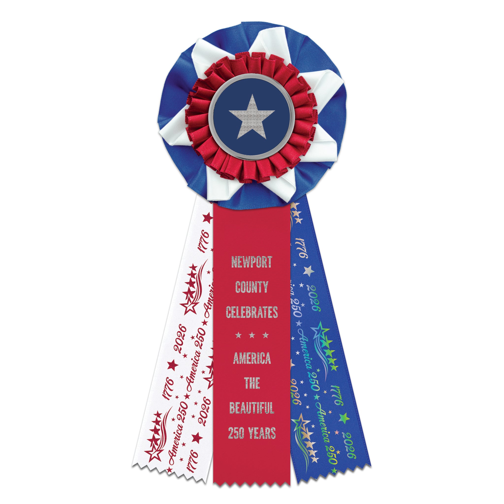 Limited Edition The American 3 Rosette Award Ribbon, 4-1/2