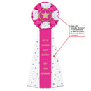 Deluxe Iverson 3 Rosette Award Ribbon, 4-1/2" Top - Hodges Badge Company, Inc.
