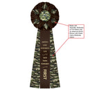 Deluxe Exeter 3 Rosette Award Ribbon, 6" Top - Hodges Badge Company, Inc.