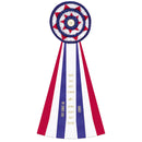 Aldridge 7 Rosette Award Ribbon, 12-1/2" Top