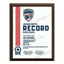 7" x 9" Custom Walnut Plaque With Full Color Imprint.