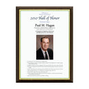 9" x 12" Custom Walnut Plaque With Full Color Imprint.