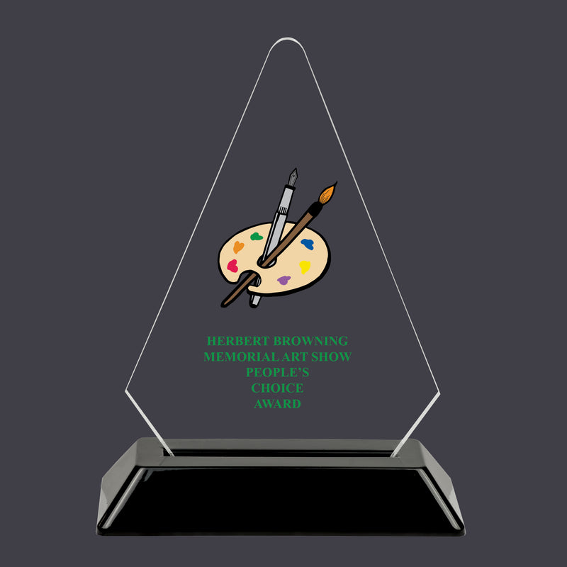 6-1/4" Custom Full Color Arrowhead Acrylic Award