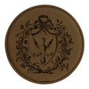 4" Round Custom Leatherette Coasters With Logo/Design.