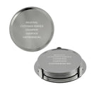 3-5/8" Custom Silver Coasters.