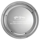 8-1/2" Silver Plate Plain Edge Tray.