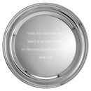 10" Silver Plate Plain Edge Tray.