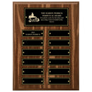 9" x 12" Custom Walnut Perpetual Plaque.