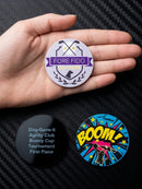 2" Custom Full Color Black Acrylic Event Coin