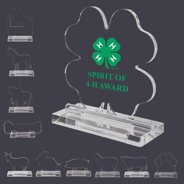 Custom Full Color Award Acrylic With Base