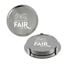 3-5/8" Custom Silver Coasters With Logo.