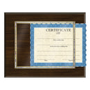 15" X 12" Walnut Certificate Plaque With Holographic Inlay.