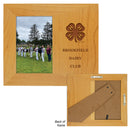 4" X 6" Red Alder Picture Frame Engraved.