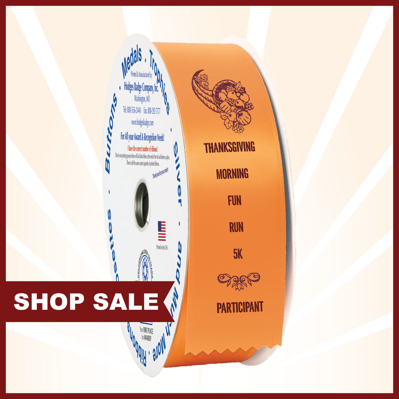 2" X 100 Yards Custom Award Ribbon Roll, SALE USE CODE S10200