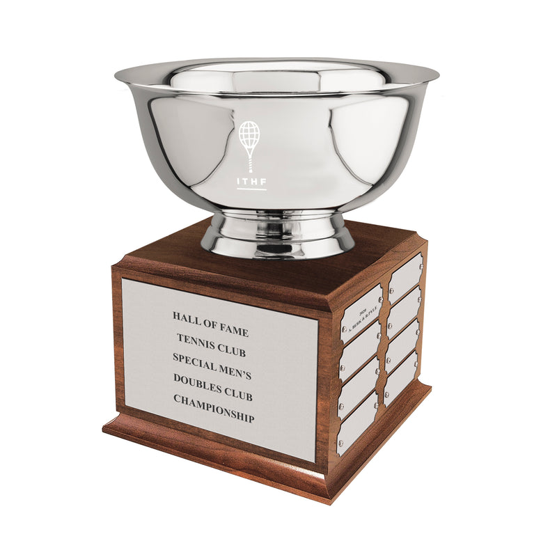 8" Revere Bowl Award Trophy With Championship Base