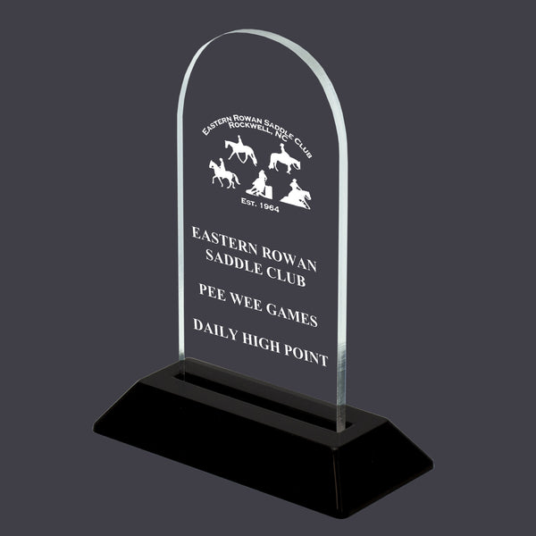 6-1/4" Custom Engraved Arch Acrylic Award