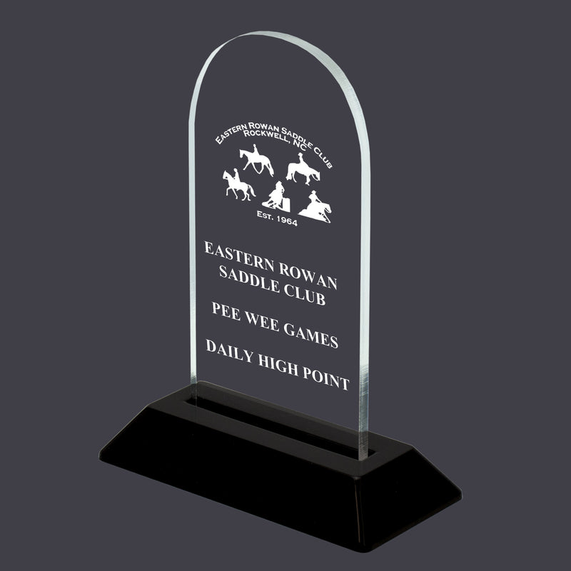 6-1/4" Custom Engraved Arch Acrylic Award