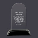 6-1/4" Custom Engraved Arch Acrylic Award