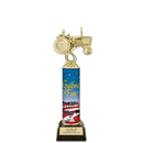 12" Custom Column Trophy with Black Base