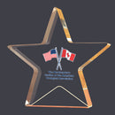 6" Custom Full Color Gold Star Shimmer Acrylic