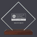 5" X 5" Custom Engraved Diamond Acrylic Award