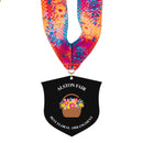 3-1/2" Standard Shape Custom Acrylic Medal With Custom Millennium Neck Ribbon