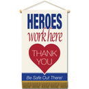 18-1/2"h x 11-1/2"w Cloth Mini Banners With Fringe