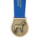 2-1/2" Stock VX Award Medal With Custom Satin Neck Ribbon
