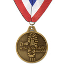 HS 2-1/2" Custom Award Medal With Millennium Neck Ribbon
