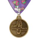 HS 2-1/2" Custom Award Medal With Custom Millennium Neck Ribbon