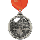 3" HH Custom Award Medal With Satin Neck Ribbon