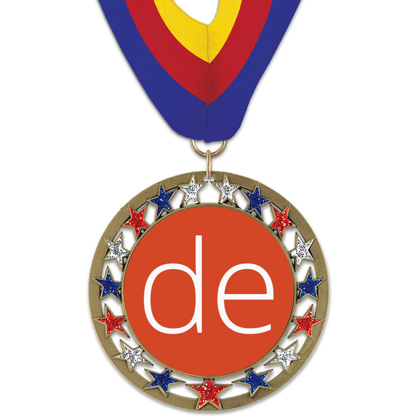 2-3/4" Custom RSG Award Medal With Millennium Neck Ribbon