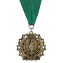 2-1/4" Stock TS Award Medal with Grosgrain Neck Ribbon