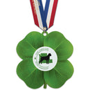 5" Standard Shape Birchwood Medal W/Specialty Satin Neck Ribbon