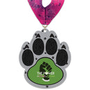 5" Standard Shape Birchwood Medal With Stock Millennium Neck Ribbon