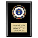 5" x 7" Custom RSG Award Medal Plaque - Black Finish