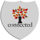 5" x 5"  Full Color Wall Plaques - Shield Shape