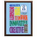 9" x 12" Custom Cherry Plaque With Full Color Imprint