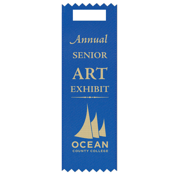 2" x 5" Custom Tape Top Award Ribbon