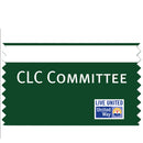 4" x 3" Custom Multicolor Horizontal Tape Top Ribbons.