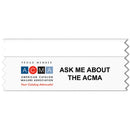 4" x 2" Custom Multicolor Horizontal Tape Top Award Ribbon