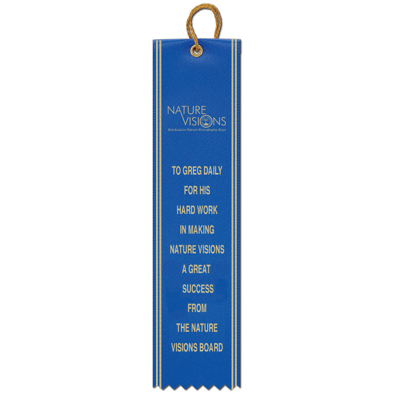 2-1/2" x 8" Custom Square Top Award Ribbon With Border