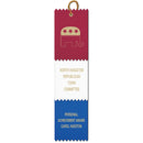 2-1/2" x 12" Custom 3 Layered Pinked Top Award Ribbon