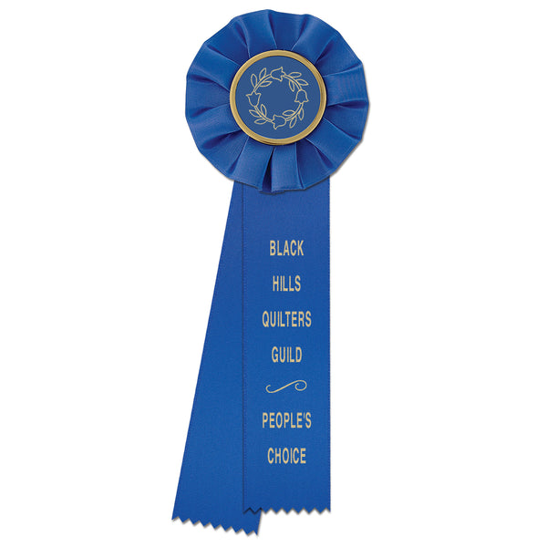 Empire 2 Uneven Rosette Award Ribbon, 4" Top