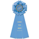 Beauty 3 Rosette Award Ribbon 4-1/2" Top