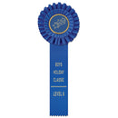 LUXURY 1 Rosette Award Ribbon, 4-1/2" Top.