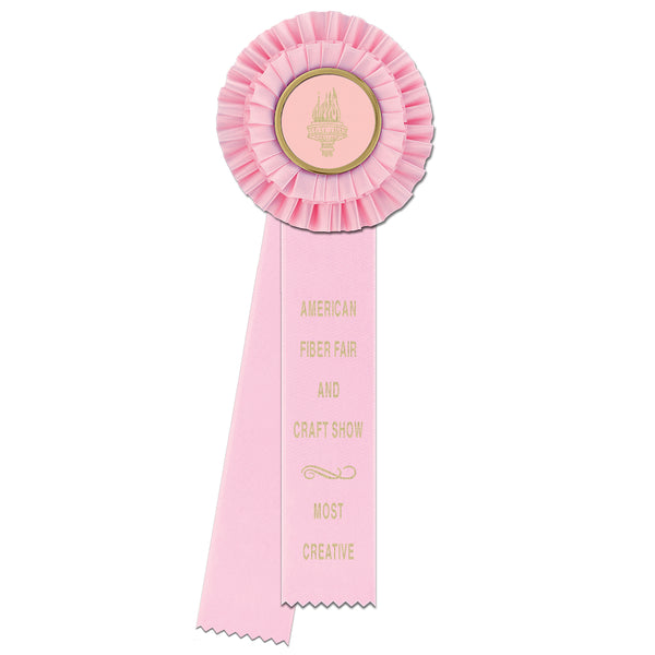 Luxury 2 Uneven Rosette Award Ribbon, 4 1/2" Top