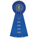Luxury 3 Rosette Award Ribbon 4-1/2" Top