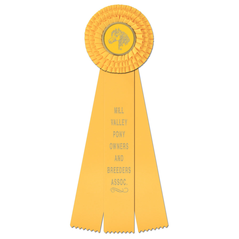 Dover 3 Rosette Award Ribbon, 4-1/2