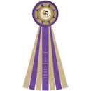 Cadbury 7 Rosette Award Ribbon, 12" Top